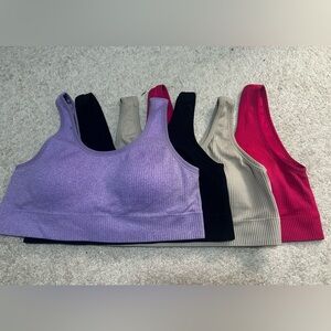 Torrid lightly lined seamless rib bralette bundle of 4 size 1